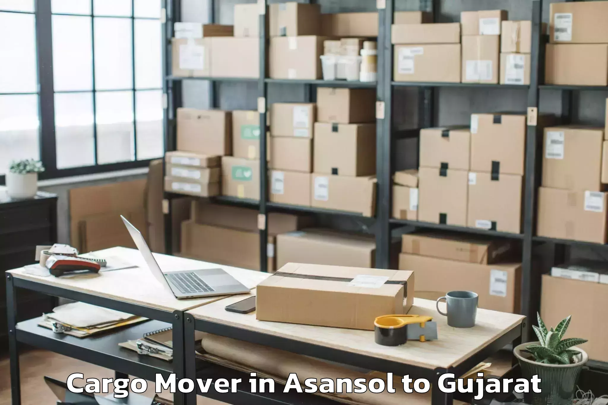 Easy Asansol to Gsfc University Vadodara Cargo Mover Booking